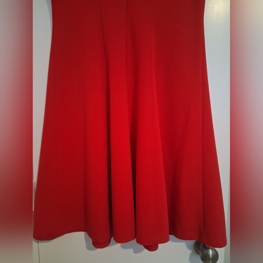 Tommy Hilfiger Vibrant Red Midi Dress - Picture 7 of 8
